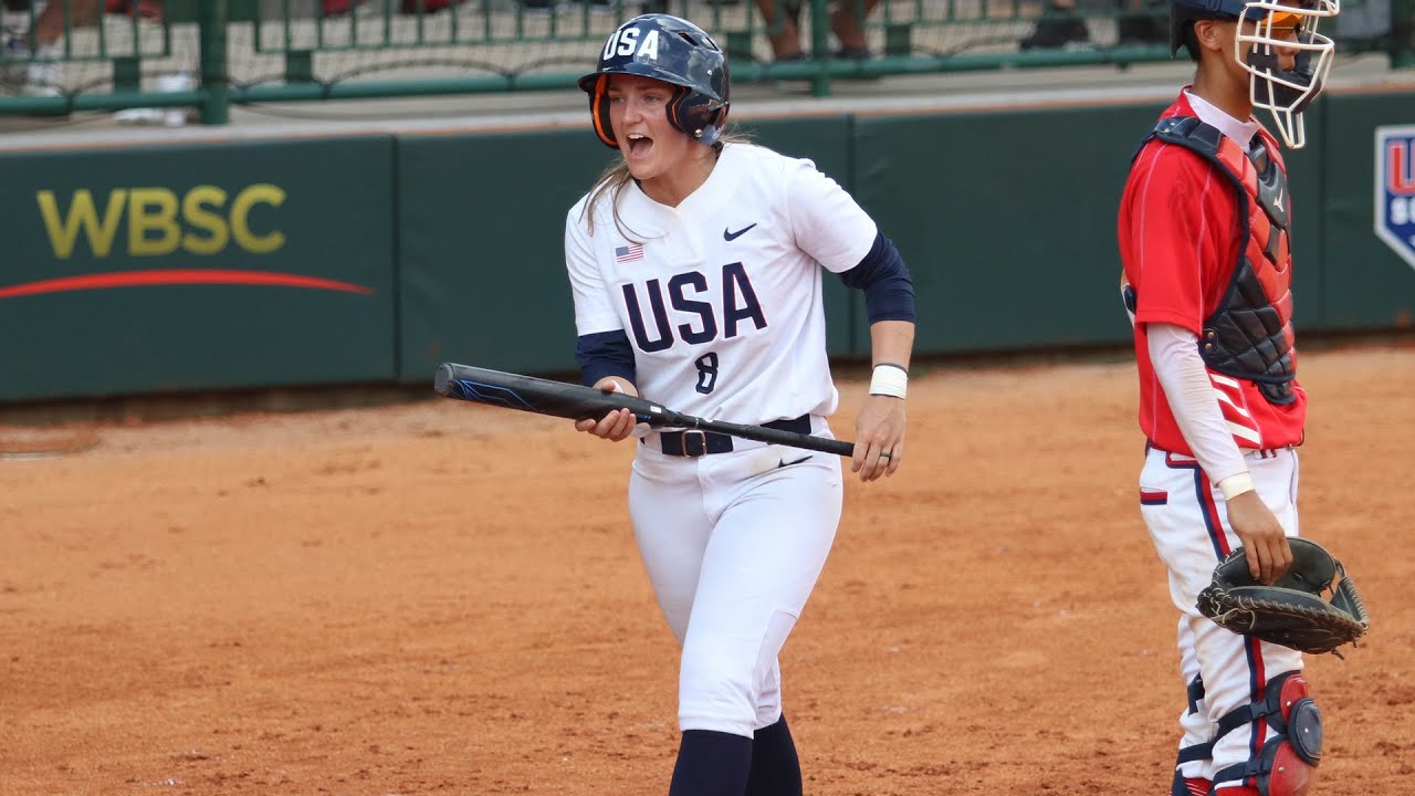 Team Usa Softball Vs Puerto Rico 19 International Cup Of Softball Full Game Youtube