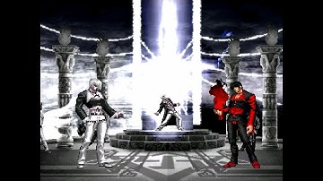 [KOF MUGEN Stage Release!!] WF Orochi Iori XIII(12P God mode) VS Boss Red Iori