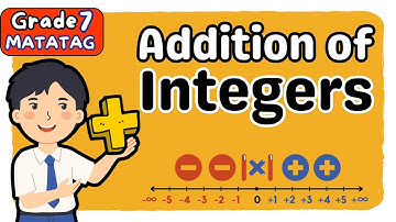 ADDITION OF INTEGERS (3rd) THIRD QUARTER GRADE 7 MATATAG TAGALOG MATH TUTORIAL