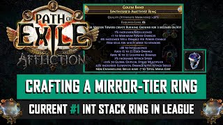 [POE 3.23] Mirror Crafting an Int Stack Ring in Affliction