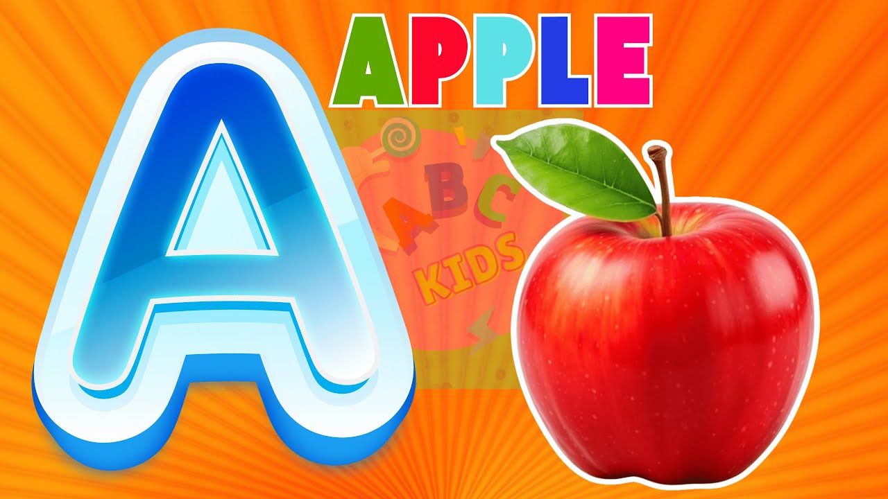 NEW ABC Phonics Song : A is for Red Apple 🍎 | Nursery Rhymes in English ...