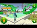 super hero water slide uphill rush Android Gameplay super hero water slide uphill rush Android Gameplay
