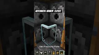 automatic armor closet #minecraft #tutorial