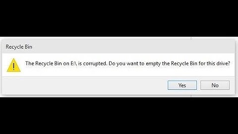 Lỗi the recycle bin on d is corrupted năm 2024