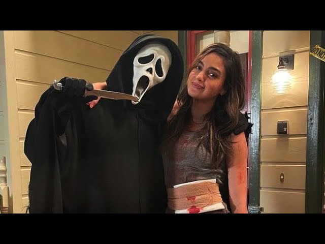 Jenna Ortega behind the scenes of Scream 6 #Trending #Scream