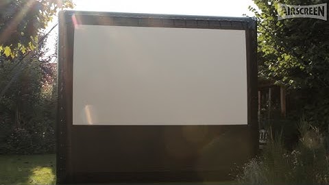 The most portable inflatable screen: AIRSCREEN® nano - 100% made in Germany