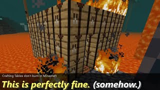 Crafting Tables In Minecraft Is Perfectly Fine As Building Blocks In Nether