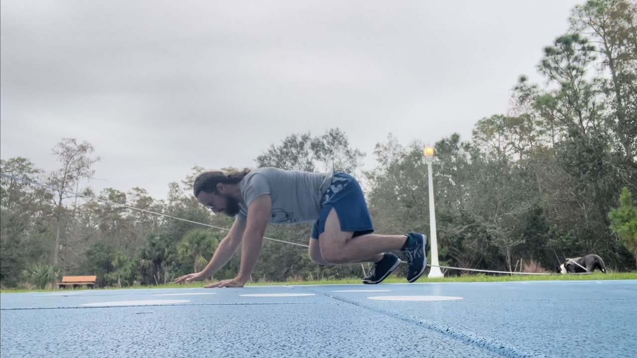 Beast Crawl Exercise Demonstration (Tabletop Crawl) Forward and