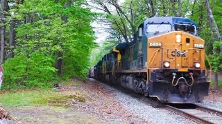 CSX484 Worcester Subdivision Kilbourn rd crossing. #csx #railroad #train #subscribe #watch