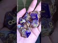 Purple ocean dice set#dicerolls #dice #dnddice #dicegame #resinart #diceset