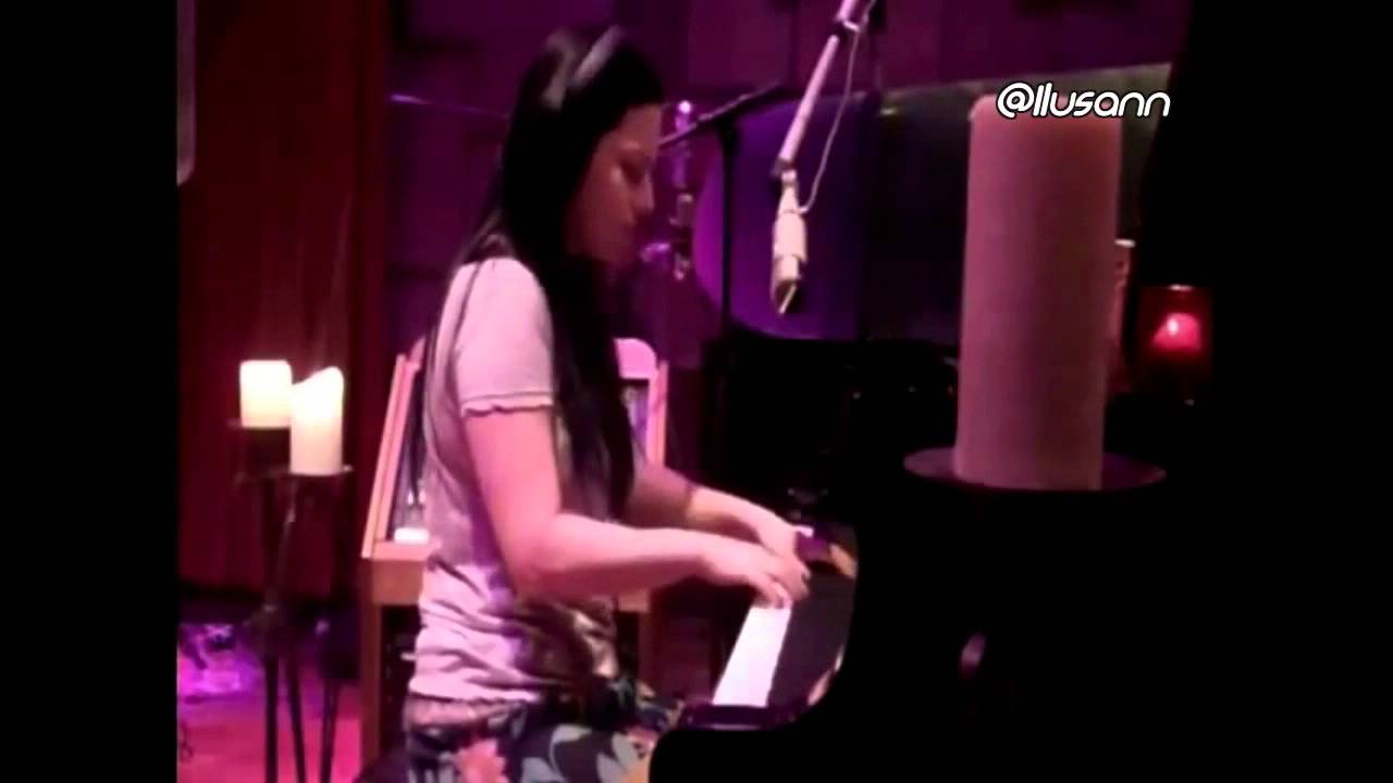 Amy Lee on piano