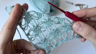 VERY BEAUTİFUL 💯 Easy Crochet Triangle Shawl Pattern / Knitting Shawl Patterns #crochetshawl