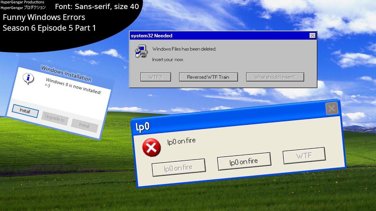 Microsoft Sam Reads Funny Windows Errors Season 6 Episode 5 Part 1