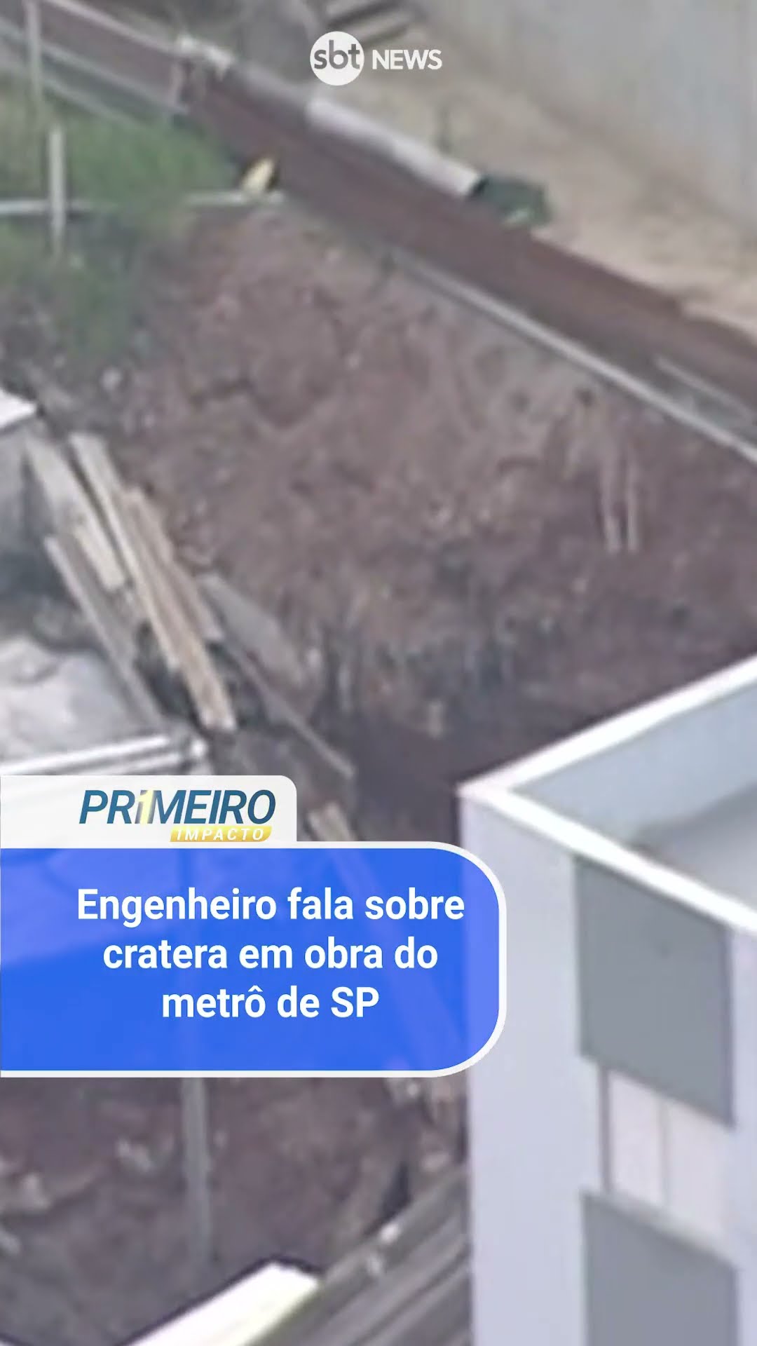 Cratera em obra da Linha 6-Laranja do Metrô causa preocupação
