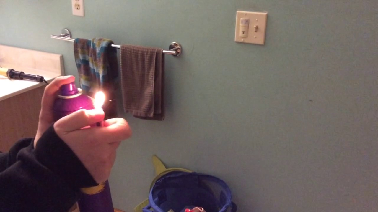hair spray + lighter YouTube