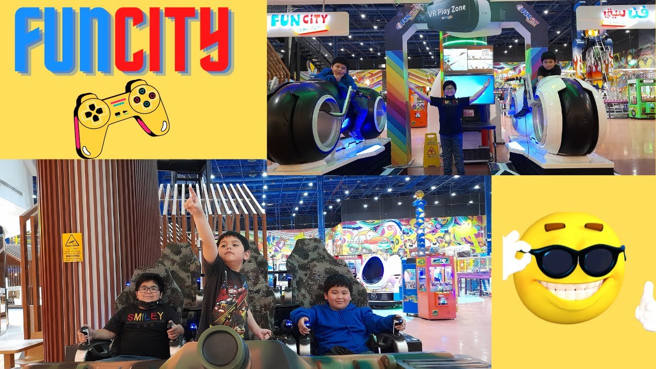 LET'S PLAY AT FUN CITY CITY CENTER l JOSH & FAMILY TV #FUNCITY #QATAR #ENTERTAINMENT