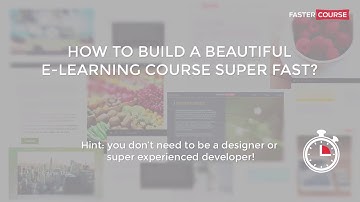 How it works? Fastercourse Storyline and Lectora templates