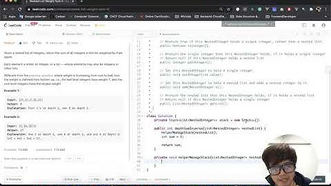ทำโจทย์ Leetcode: Nested List Weight Sum II