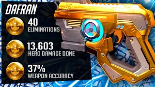 Dafran Rank 172 Tracer! 42 elims! Overwatch Season 35 Top 500