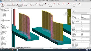 Dùng cách đặc biệt: Vẽ cốt thép và thông kế Vách Cong trong Revit 2021