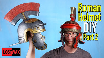 Make a Roman Centurion Helmet! Part 2- DIY Roman Costume From EVA Foam.