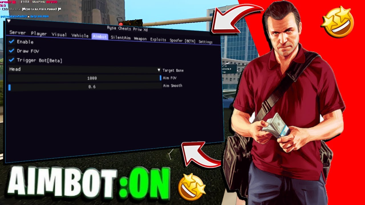 NOVO MOD MENU MTA:SA NIGHT MENU PROVISORY TOTALMENTE FREE, AIMBOT ESP ...
