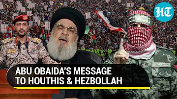 Abu Obaida 'Salutes' Houthis For Red Sea Attacks | Watch Hamas' New Message To Israel On Gaza