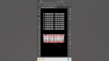 Flip Text Effect in Illustrator | Blending, Reflect & Gradient #FlipTextEffect #Typography #Reflect