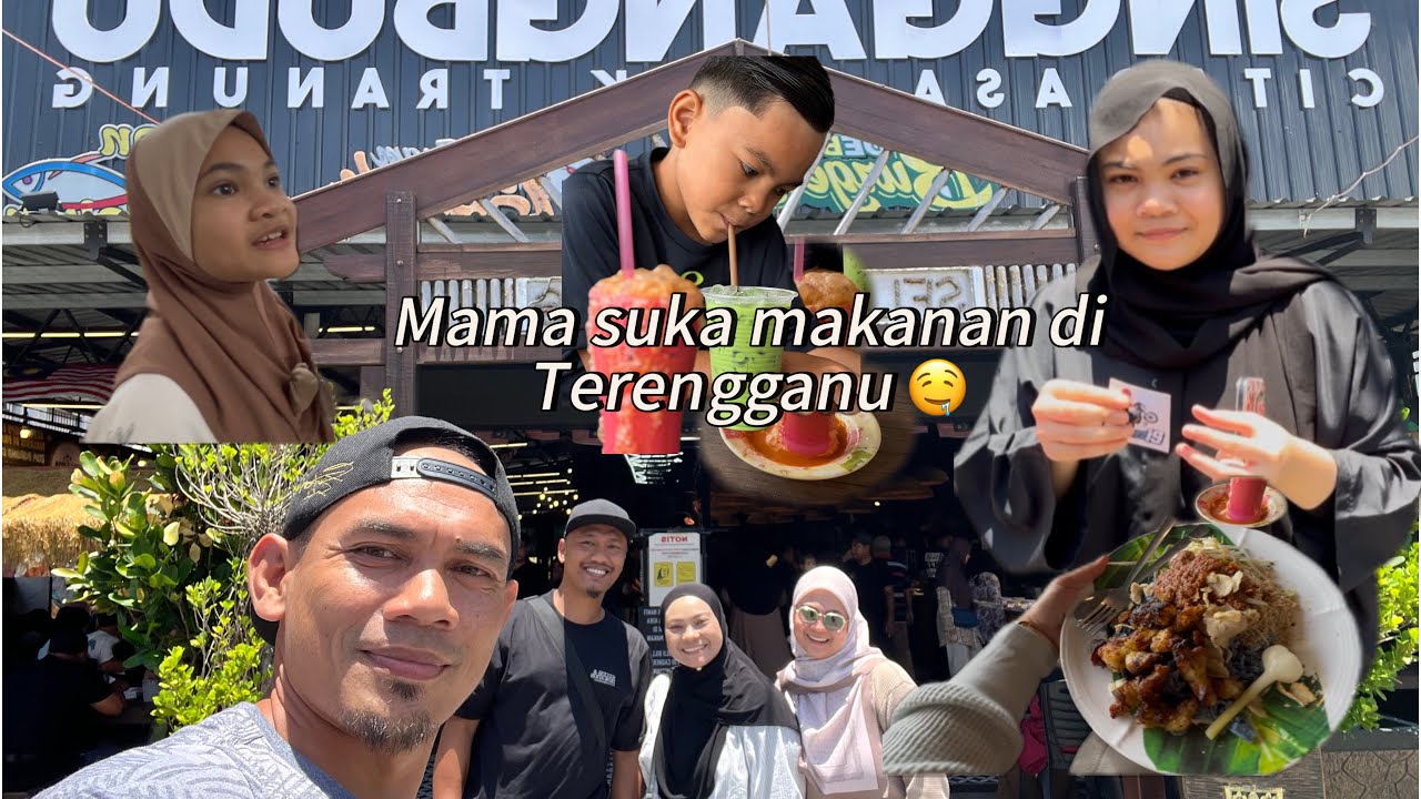 Jln Ganu Part2 makan nasi kerabu lemak bakar