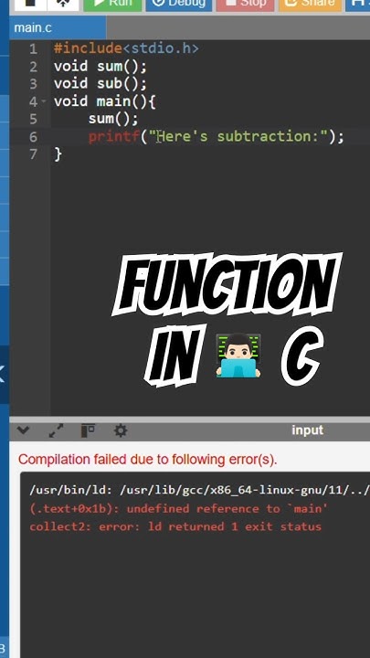 #day15 #challenge || function in C language with sum and sub by using ...