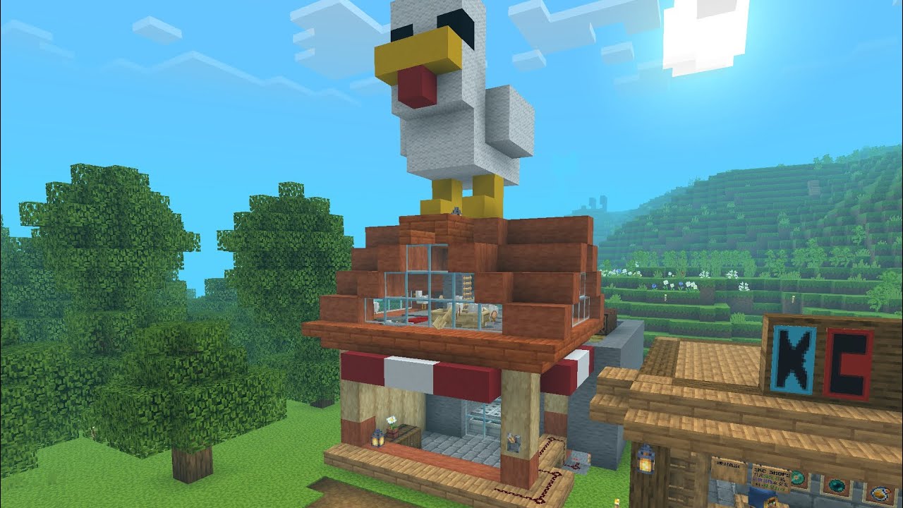 I made Steve’s lava chicken place in my Minecraft server
