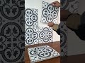 Patterned Blue Peel and Stick Backsplash Tile by INNO STICKERS
