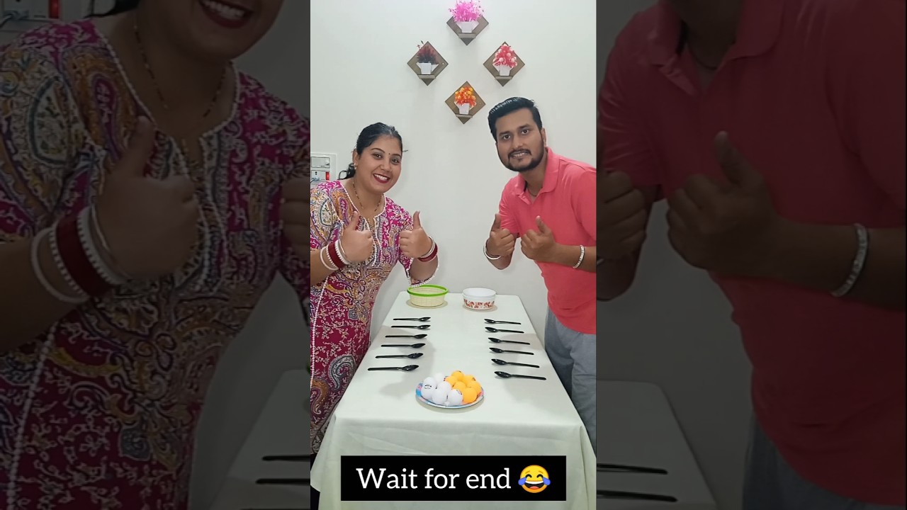 Collect ping pong balls with spoons to win 