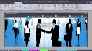 1. Mastersoft HRM GUI Navigation screenshot 3