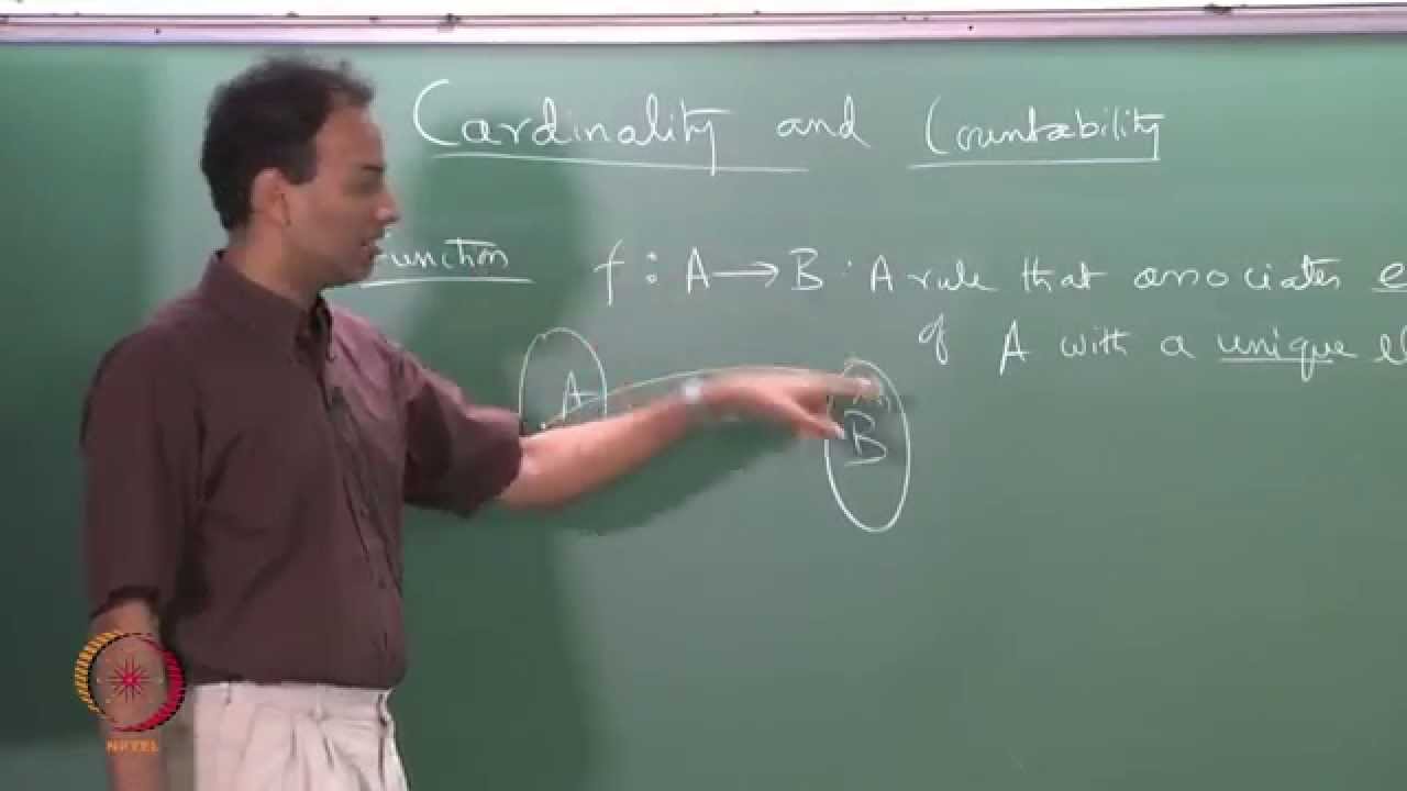 Mod-01 Lec-02 CARDINALITY AND COUNTABILITY-1