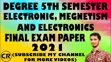 #5TH_SEMESTER_PHYSICS_FINAL_PAPER DEGREE 5TH SEMESTER PHYSICS PAPER 5 FINAL EXAM PAPER 2021.