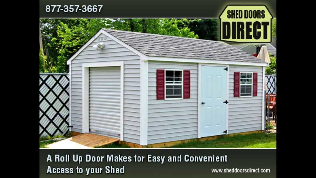 shed door, barn door, garage door, roll up door, 1-877-357