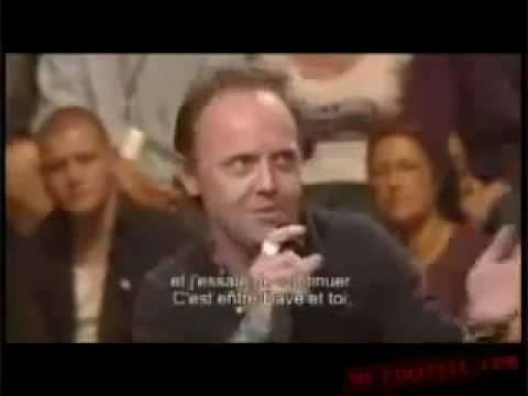 Watch James Hetfield laugh at Dave Mustaine (French TV Show) on YouTube Watch James Hetfield laugh at Dave Mustaine (French TV Show) on YouTube