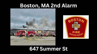 Boston, MA 2nd Alarm WB Mason Warehouse Fire Fireground Audio 5/4/25