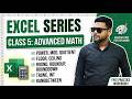 Excel Class 5: Math & Rounding Functions | Power, Mod, Floor, Ceiling, Round, Trunc, Int (Hindi)