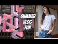 Sewing self care  sustainability i summer vlog eleven
