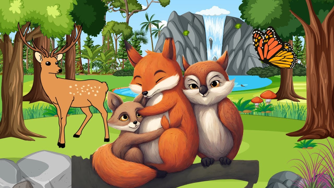 The Fox, The Owl and The Squirrel, A Short Story for Kids - YouTube