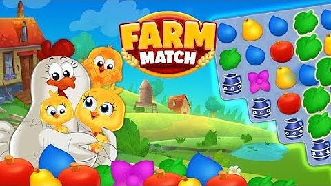 Farm Game: Match 3 Puzzle (by Narcade) IOS Gameplay Video (HD)