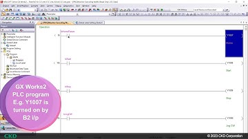 GX Works2 PLC Program example of Remote I/O device to control ABSODEX Automatic operation mode
