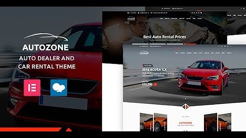 Autozone WordPress Theme  - Elementor Page Builder