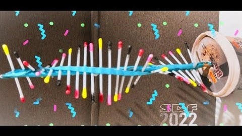 How to make DNA 3d working model/rotating DNA model/DIY at home easily