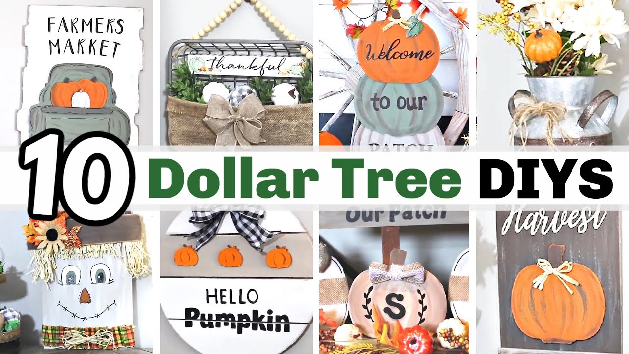 WOW!?! $1 DIY FALL DECOR CRAFTS | 🍁 BEST FALL DOLLAR TREE DIY DECOR