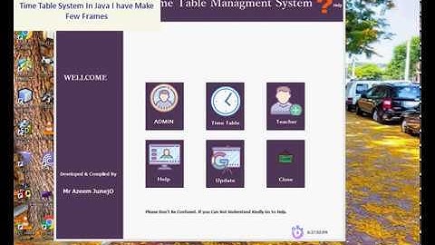 Show Fetch Database Data Into JTextFields JTables Jframe Java Netbeans AjjuVirus Time Table System