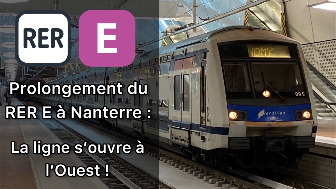 Prolongement du RER E à Nanterre La Folie