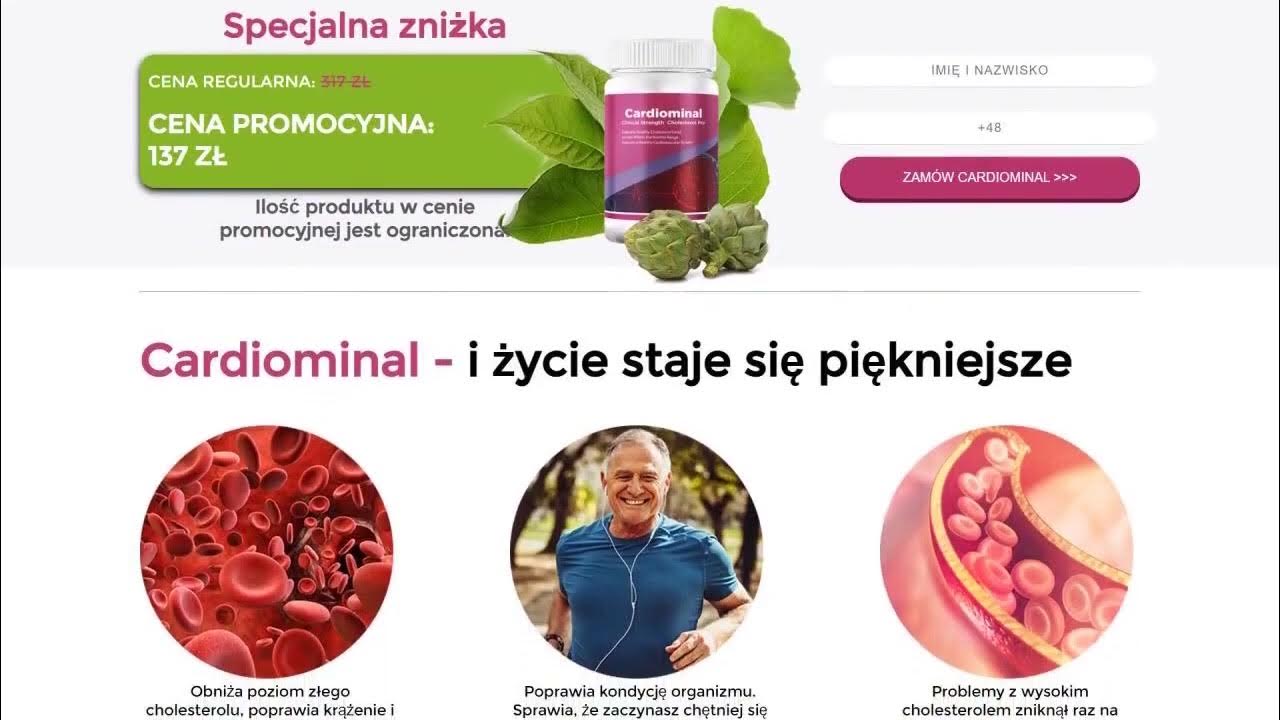 CARDIOMINAL OPINIE | KAPSUŁKI | CENA | GDZIE KUPIĆ? #zdrowie - YouTube